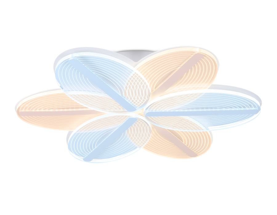 Потолочный светодиодный светильник Ambrella с пультом AK4309 белый 85W 520*470*80