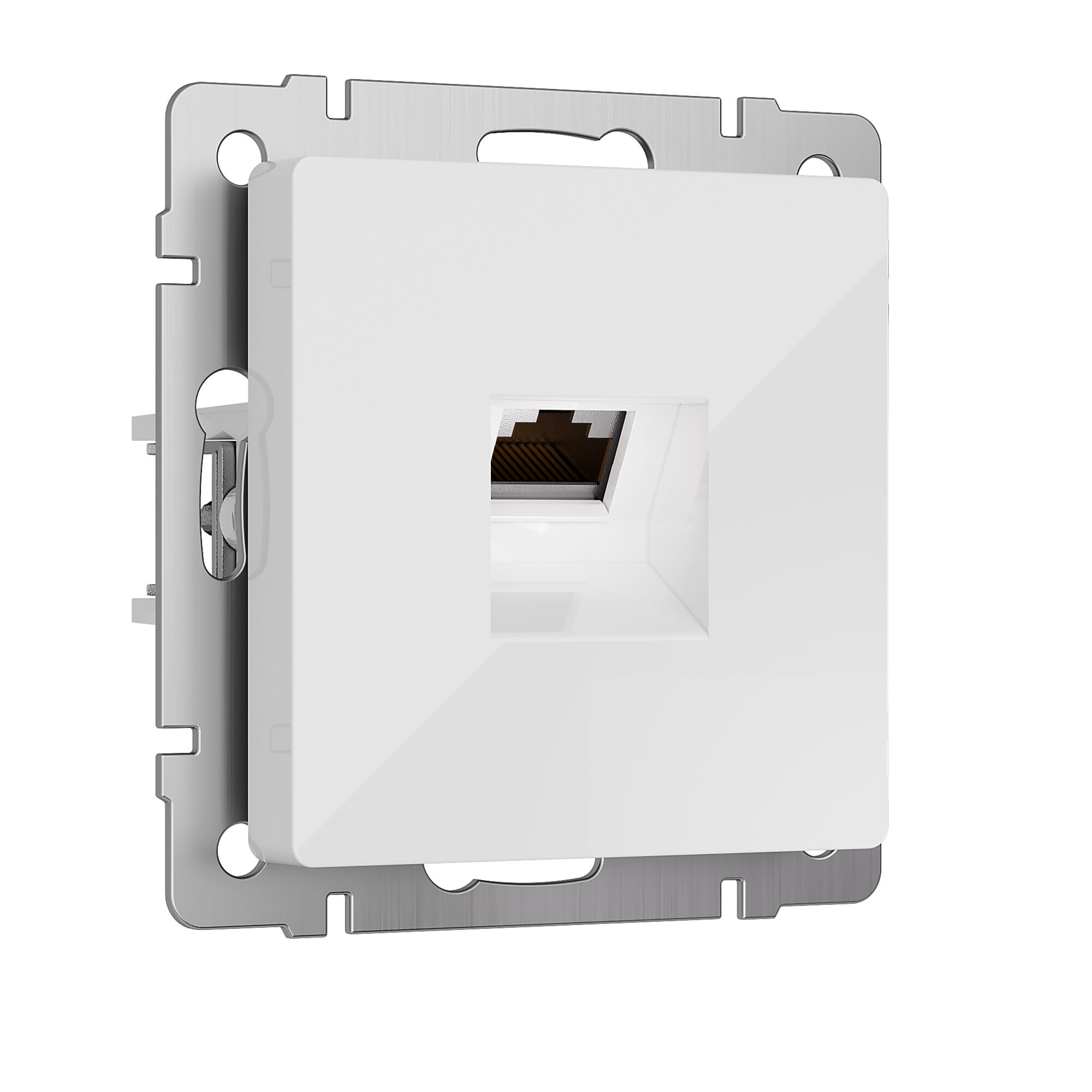 W5120101/ Розетка Ethernet RJ-45 cat. 6A экранированная (белый) W5120101