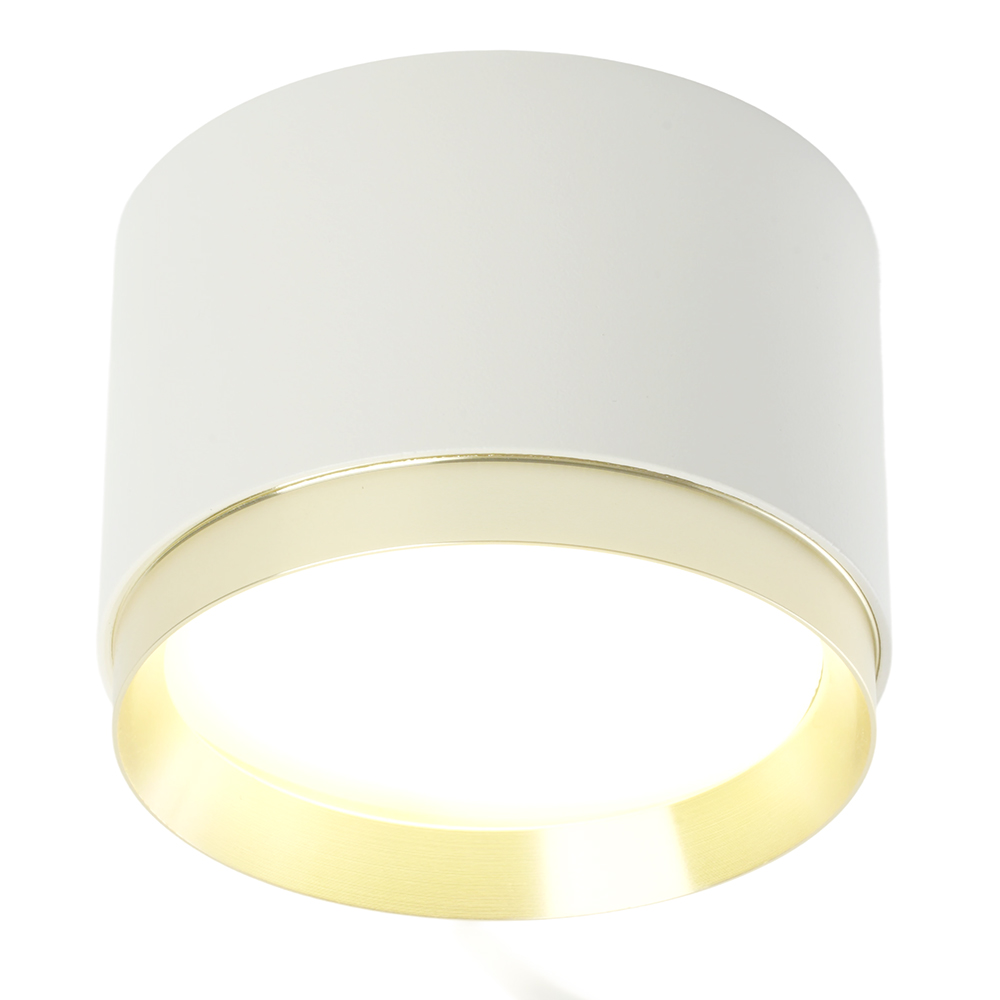 Светильник потолочный Feron Barrel DUET HL459  12W, 230V,GX53, белый + золото IP20