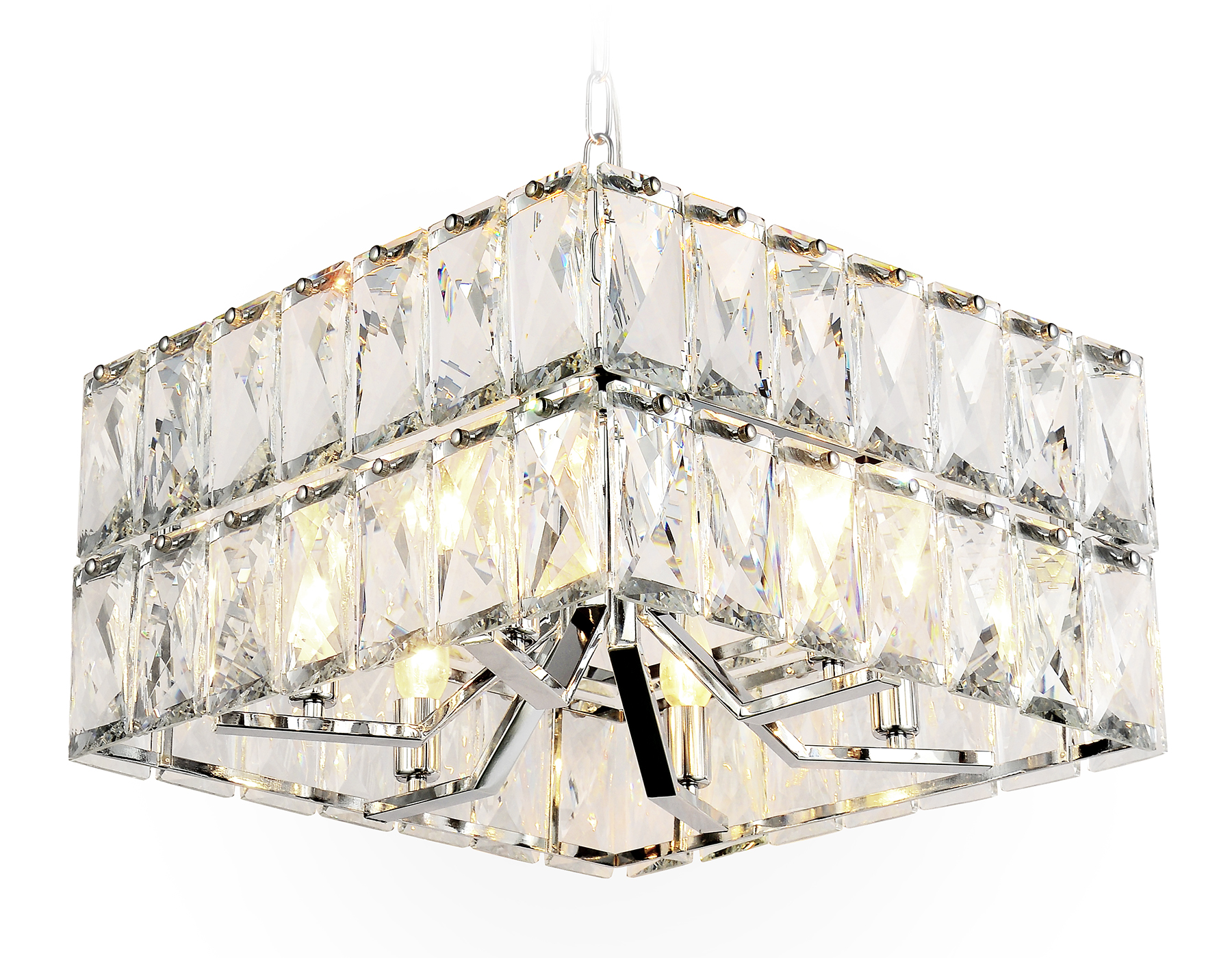 Подвесная люстра Ambrella TR5161/6 CH/CL хром/прозрачный E14/6 max 40W 480*480*945