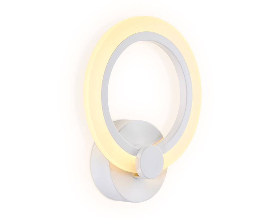 Настенный светодиодный светильник Ambrella FA529 WH белый 6400K/3000K/4200K 12W 230*190*60