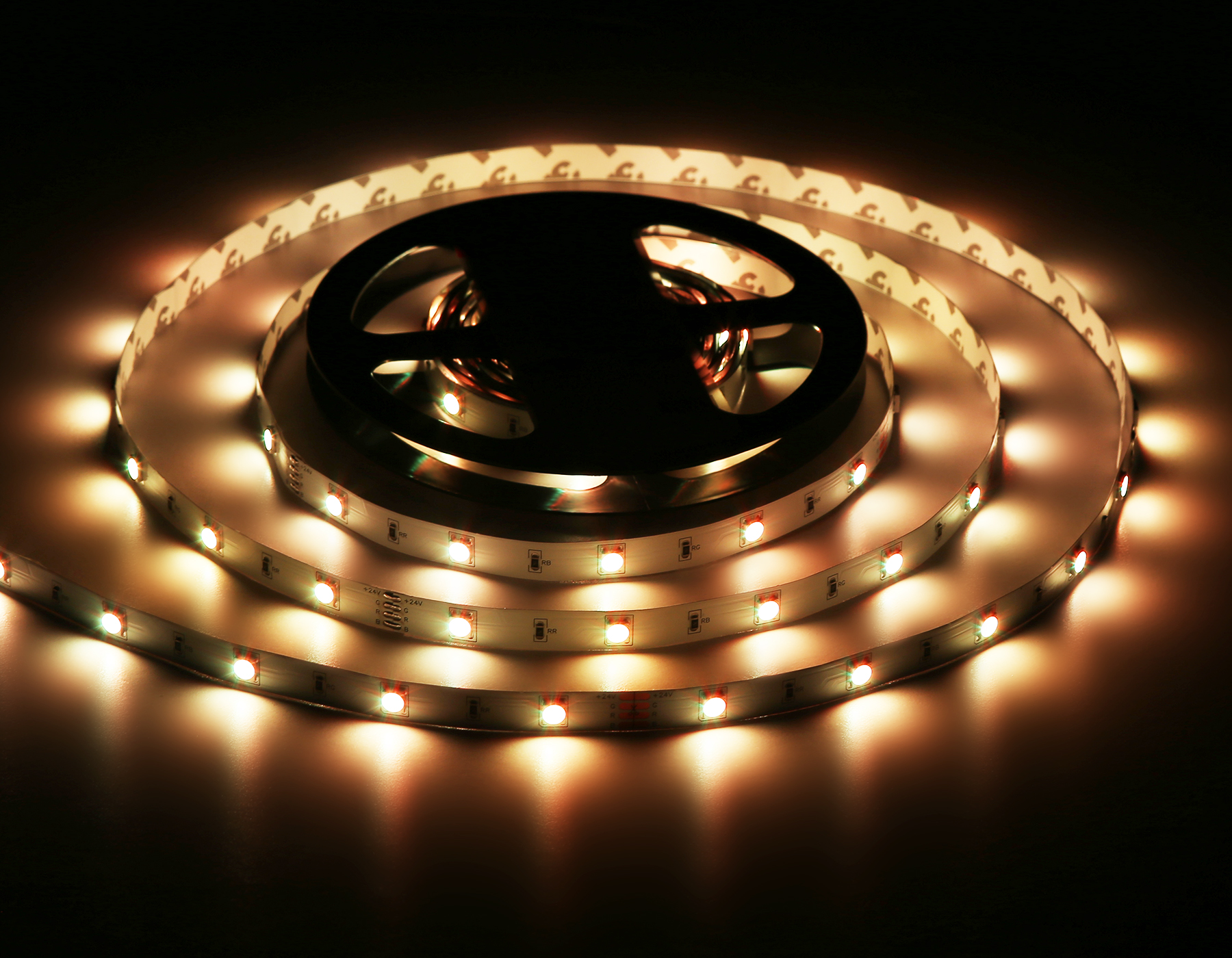 GS4301 5050 30Led/ 7.2W m/ 24V IP20 RGB/ 5000*10*1.87mm (4 конт.)