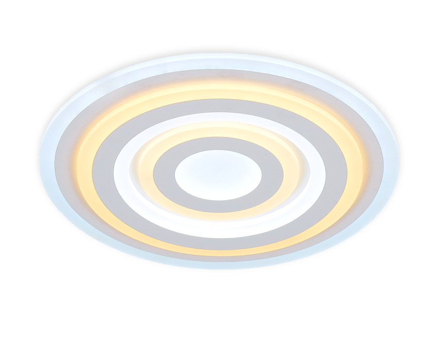 Светильник Ambrella FA808 WH 140W 500*500*60 (ПДУ РАДИО 2.4)