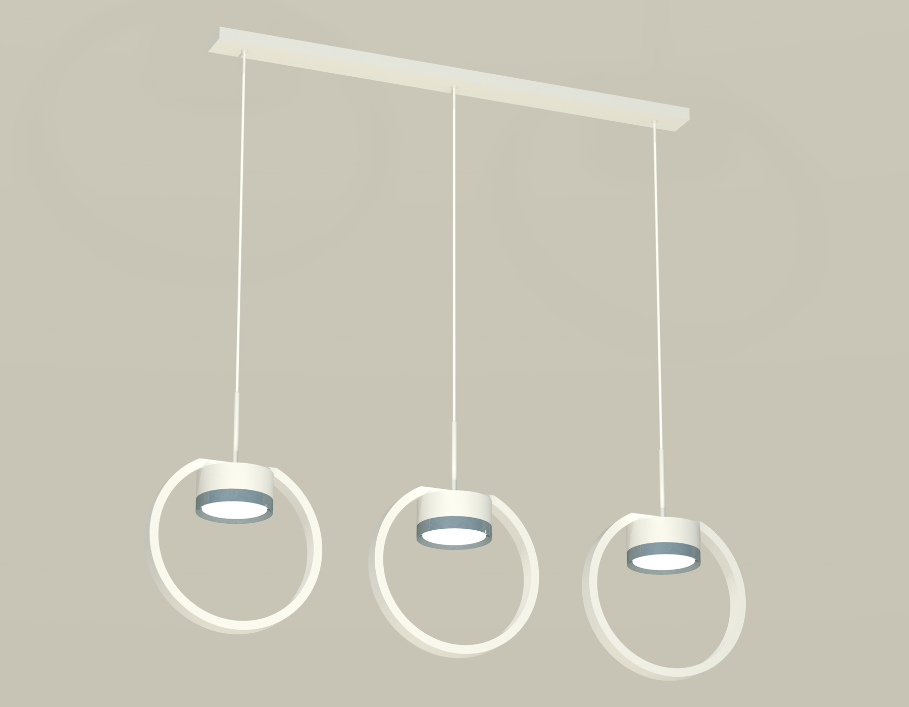 Подвесной светильтник Ambrella XB9106102/3 SWH/PPH белый песок/графит полированный GX53 (C9106, N8133)