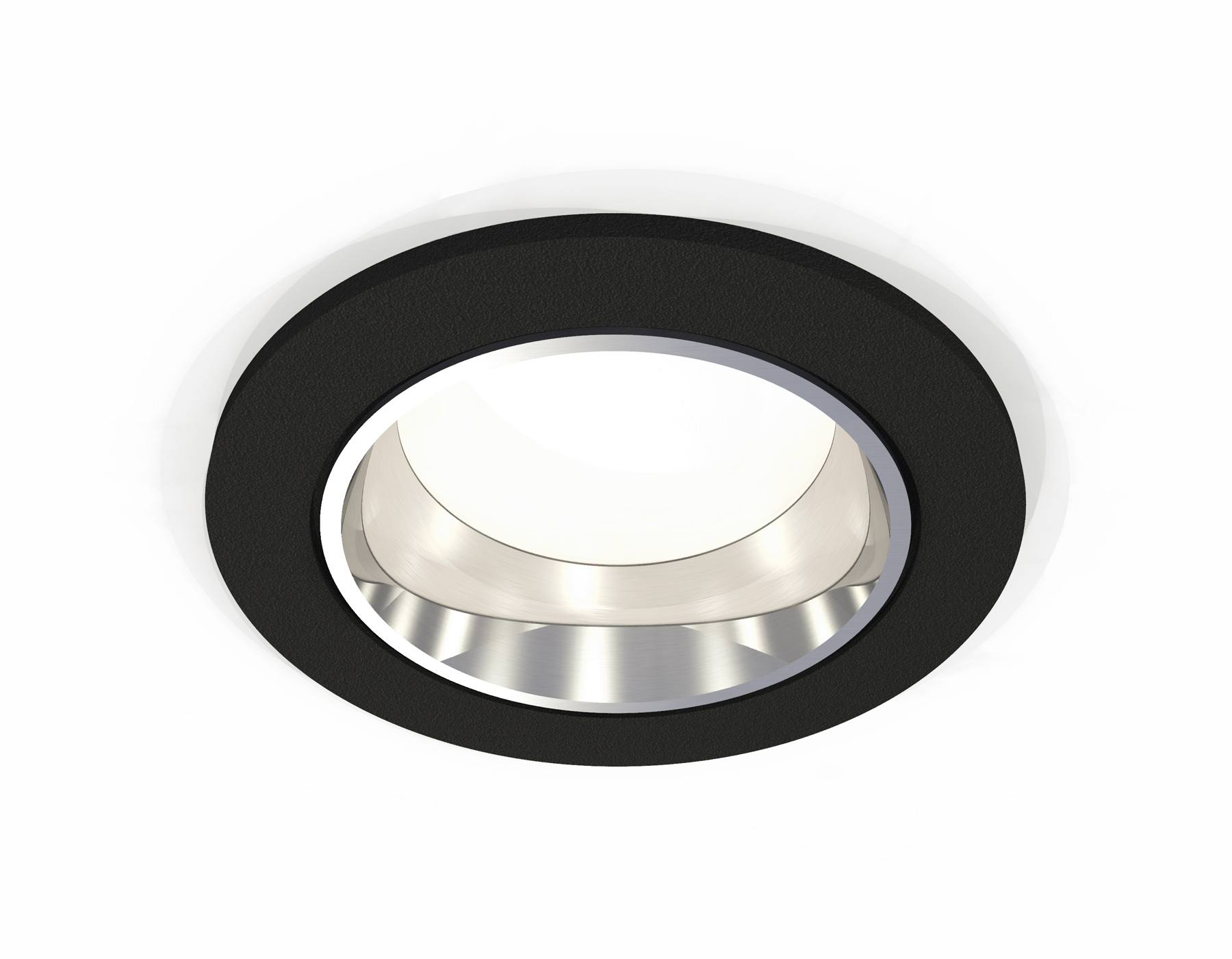 Встраиваемый светильник XC6513003 SBK/PSL черный песок/серебро полированное MR16 GU5.3 (C6513, N6112)