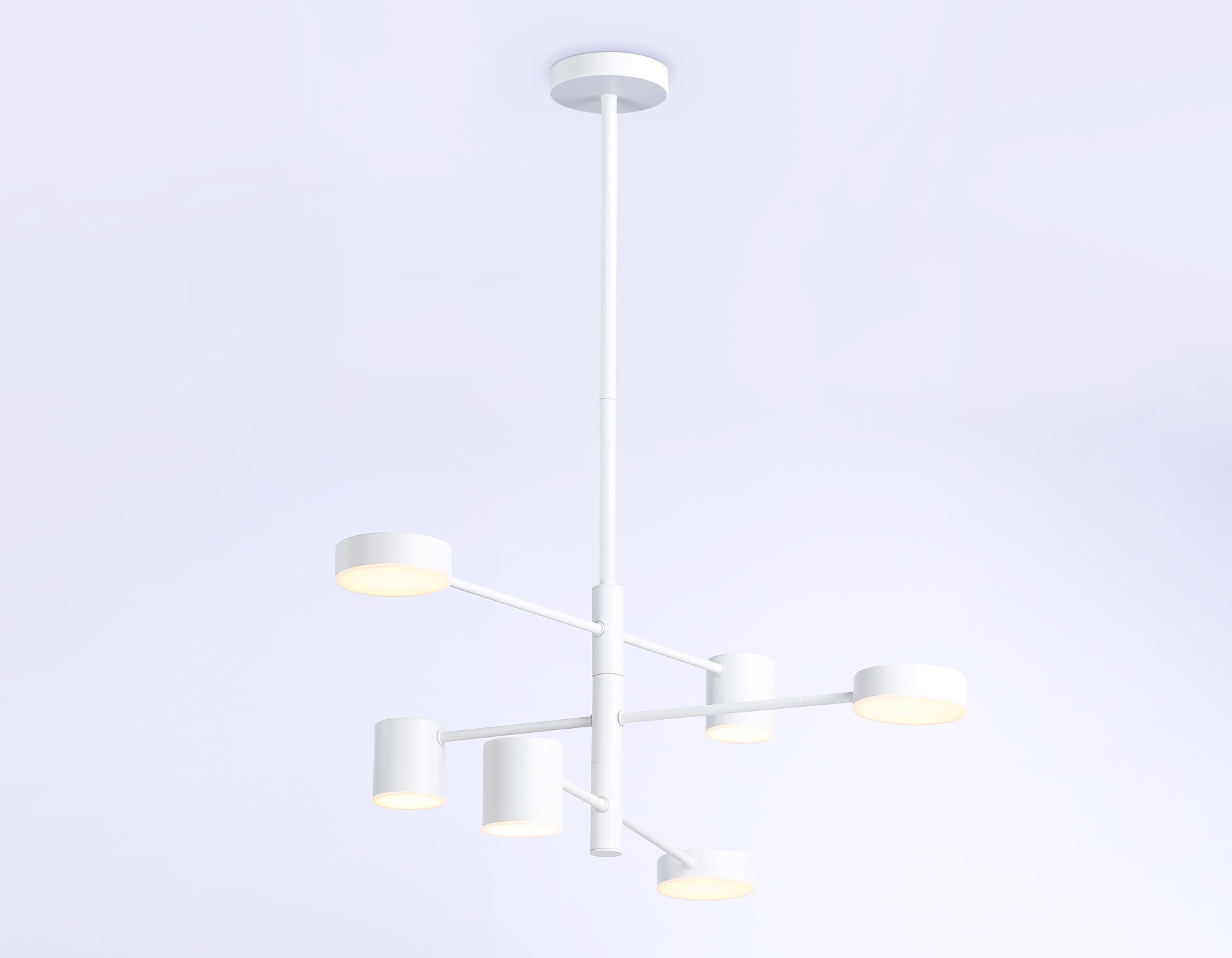 Подвесной светильник Ambrella FL51684/6 WH белый 3000K/4200K/6400K 36W D700*930 (Без ПДУ) Подвесной светильник Ambrella FL51684/6 WH белый 3000K/4200K/6400K 36W D700*930 (Без ПДУ)