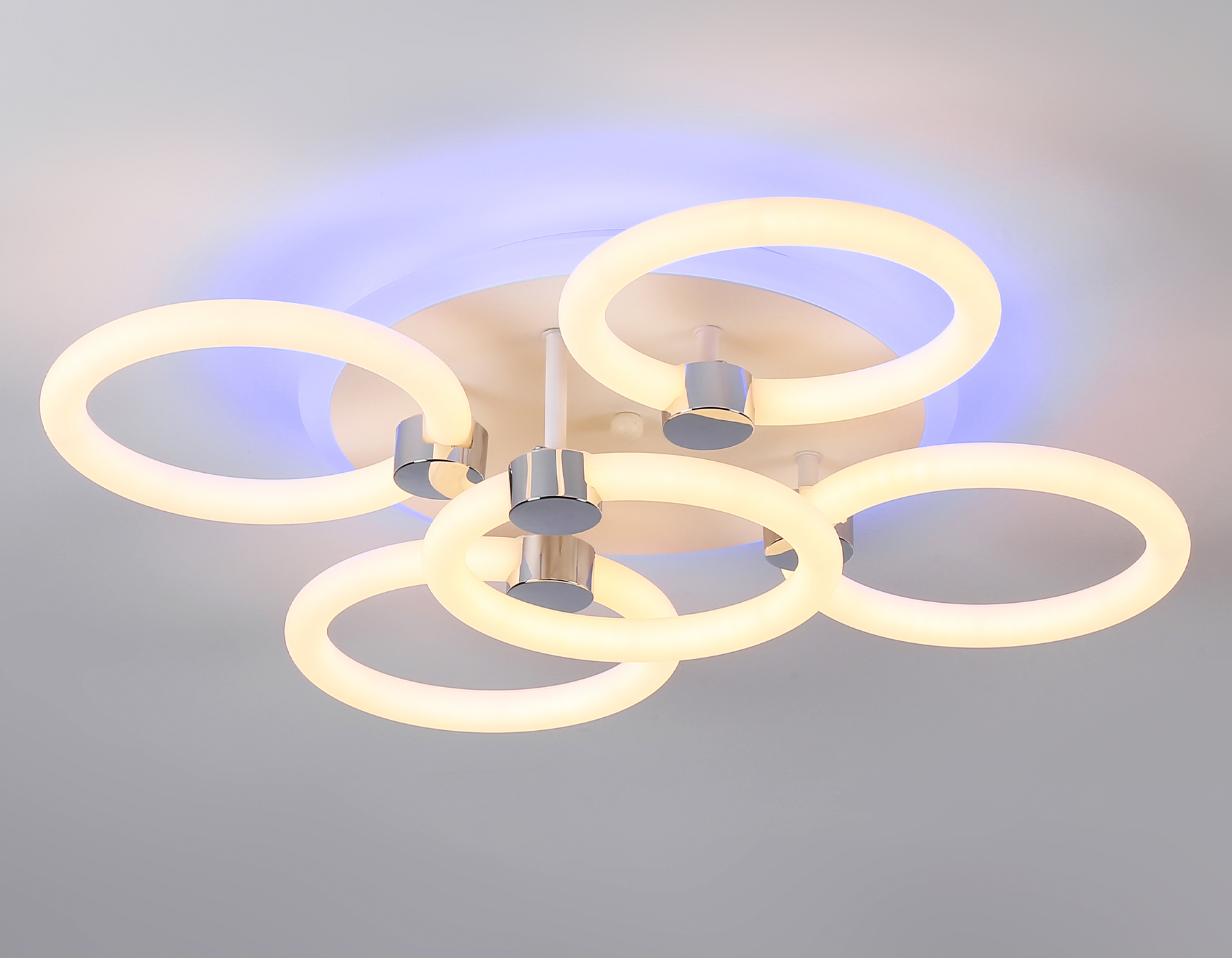 FA3841/4+1 WH белый 70W 3000K-6400K+RGB D538*115 (ПДУ РАДИО 2.4G)