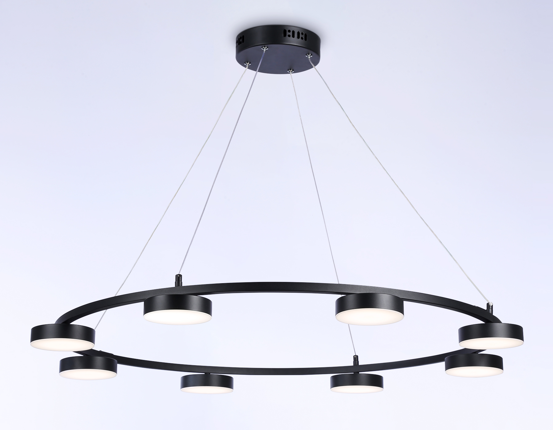 Подвесной светильник Ambrella FL51763/1+8 BK черный 3000K/4200K/6400K 67W D1000*1000 (ПДУ ИК) Подвесной светильник Ambrella FL51763/1+8 BK черный 3000K/4200K/6400K 67W D1000*1000 (ПДУ ИК)