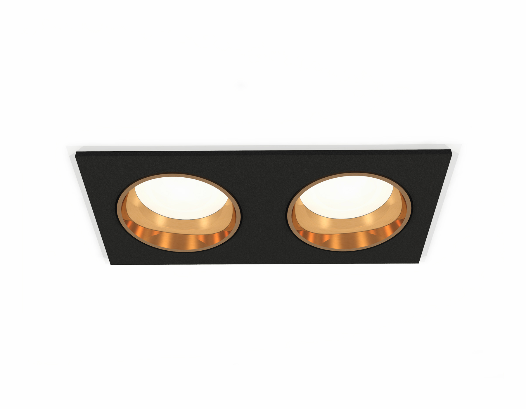 Встраиваемый светильник XC6526004 SBK/PYG черный песок/золото желтое полированное MR16 GU5.3 (C6526, N6113)