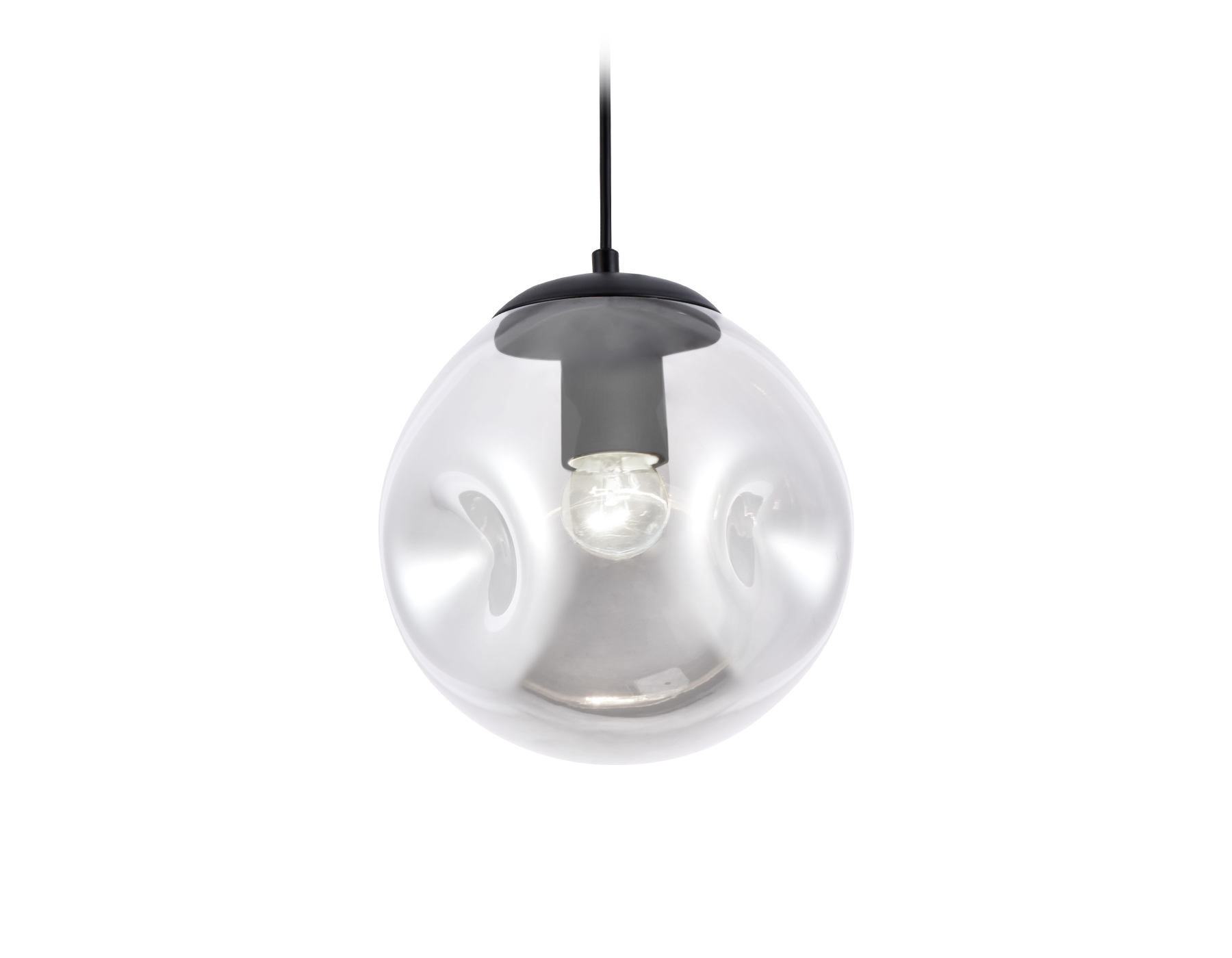 Подвесной светильник Ambrella TR3511 черный/дымчатый E27 max 40W D200*1200 Подвесной светильник Ambrella TR3511 черный/дымчатый E27 max 40W D200*1200