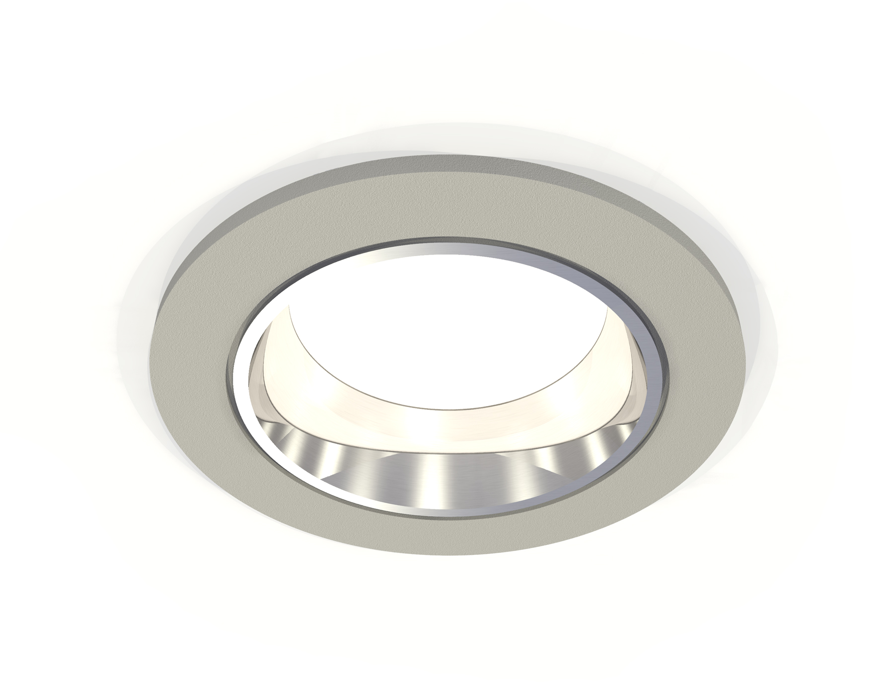 Встраиваемый светильник XC6514003 SGR/PSL серый песок/серебро полированное MR16 GU5.3 (C6514, N6112)