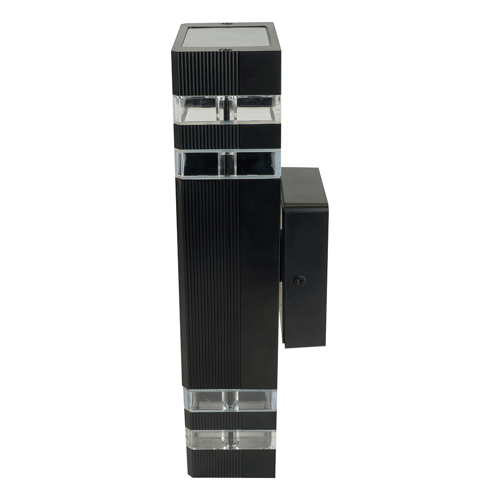 Светильник садово-парковый  Feron.ONE DH0807-P, на стену вверх/вниз,  2*GU10 220-240V, черный пластик