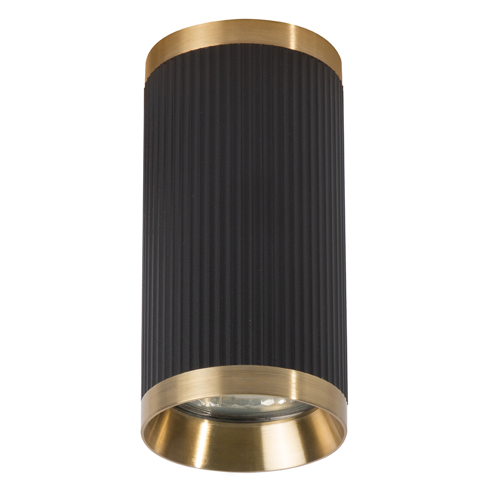 Светильник потолочный Feron ML190 Barrel GATSBY MR16 GU10 35W 230V, черный + античное золото Светильник потолочный Feron ML190 Barrel GATSBY MR16 GU10 35W 230V, черный + античное золото