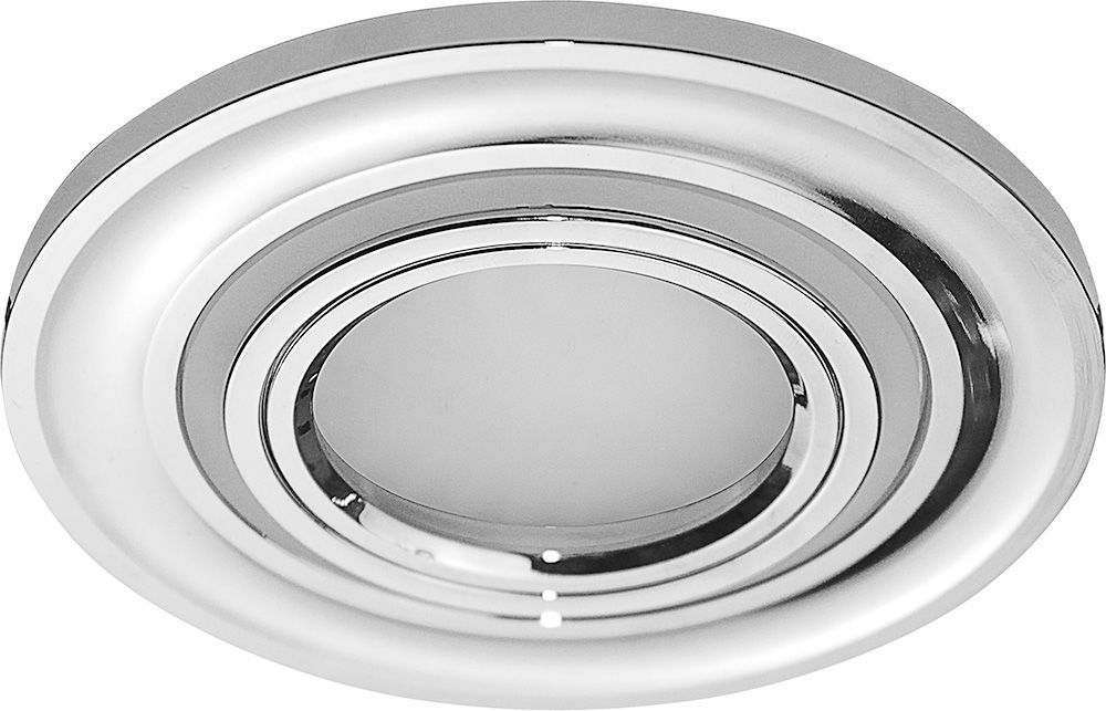 Светильник встраиваемый с белой LED подсветкой Feron CD600 потолочный MR16 G5.3 хром Светильник встраиваемый с белой LED подсветкой Feron CD600 потолочный MR16 G5.3 хром