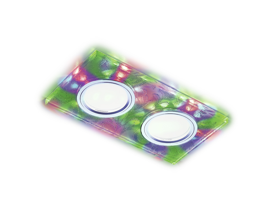 Встраиваемый светильник Ambrella S234/2 W/CH/M белый/хром/MR16+3W/2MR16+6W(LED MULTI) Встраиваемый светильник Ambrella S234/2 W/CH/M белый/хром/MR16+3W/2MR16+6W(LED MULTI)