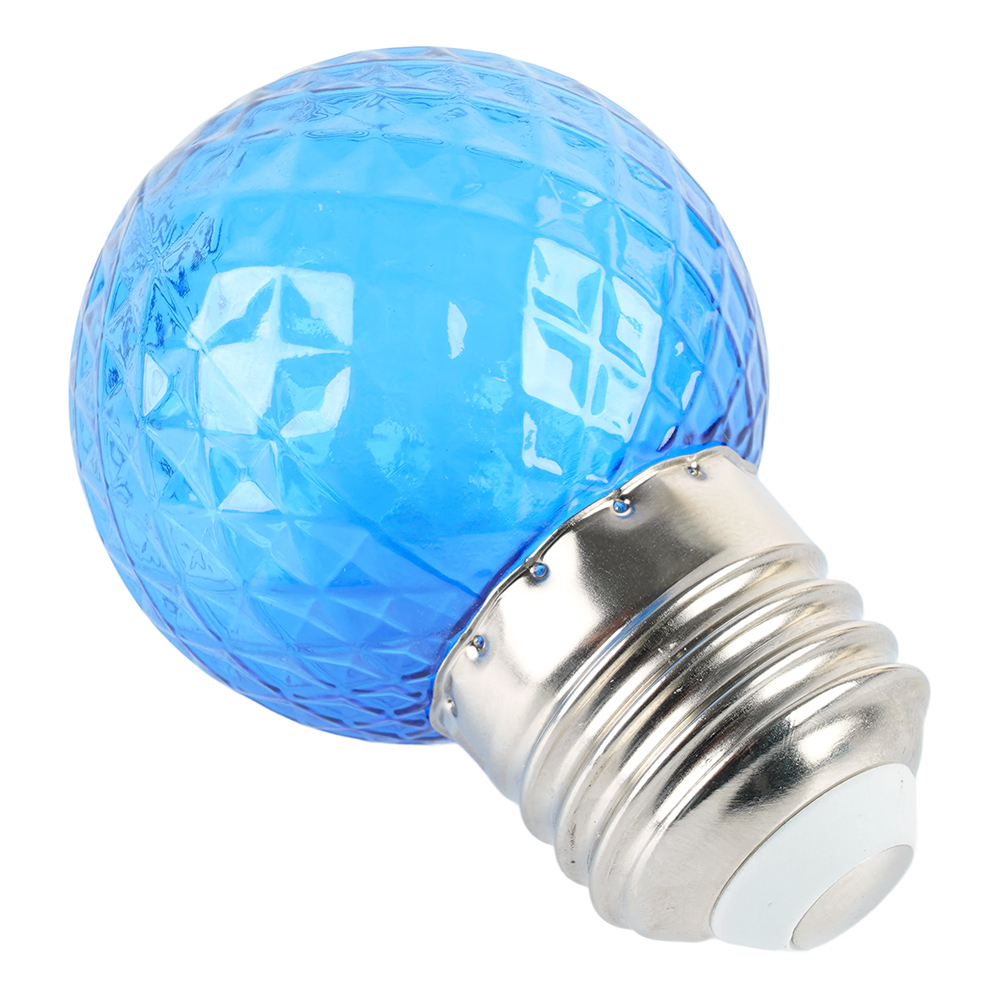 Лампа светодиодная Feron LB-385 Шарик синий прозрачный E27 1W 230V