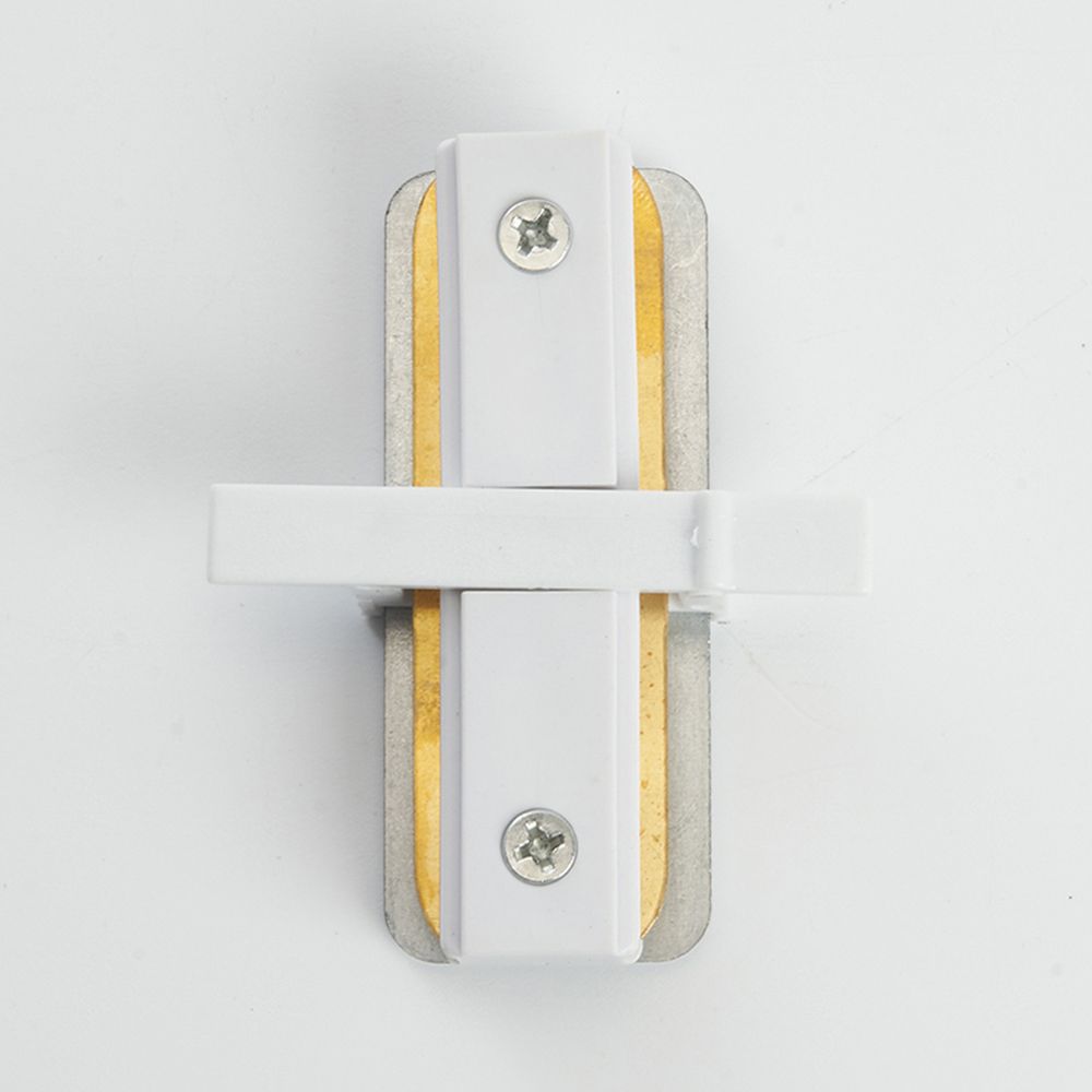 Коннектор прямой однофазный для встраиваемого шинопровода, белый, LD1004 Коннектор прямой однофазный для встраиваемого шинопровода, белый, LD1004