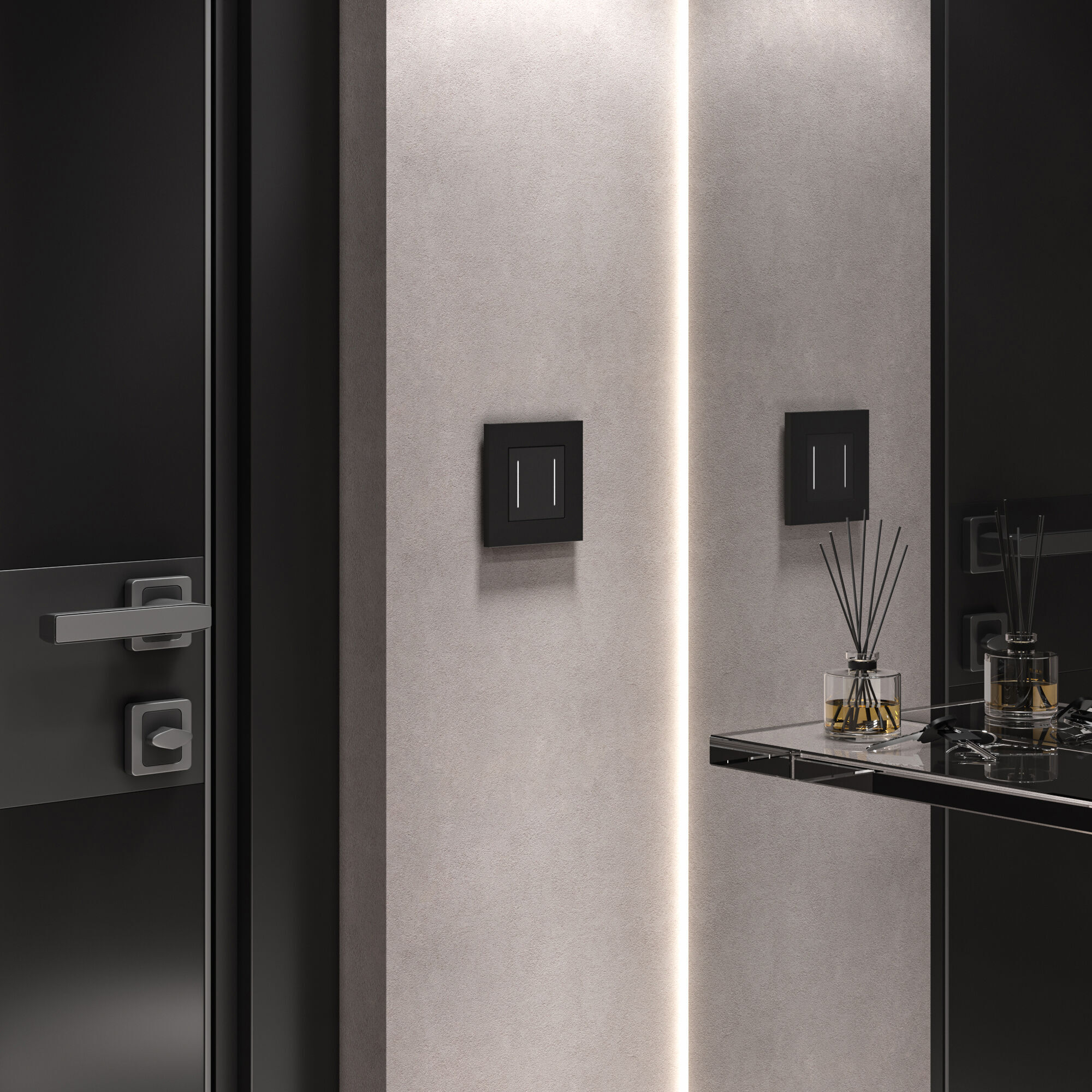 W0012908/ Рамка на 1 пост Slab (черный софт)