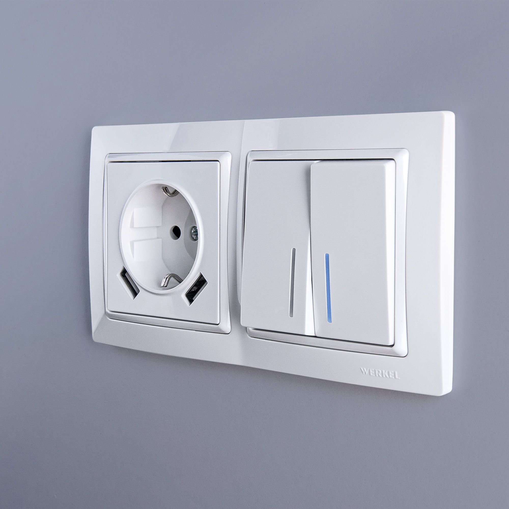 Рамка WERKEL Snabb на 2 поста (белый, basic) WL03-Frame-02 / W0022001 / a036626