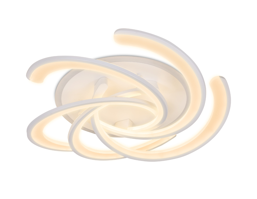 Потолочный светодиодный светильник Ambrella FA505/5 WH белый 180W+38W D600*170 (ПДУ РАДИО 2.4)