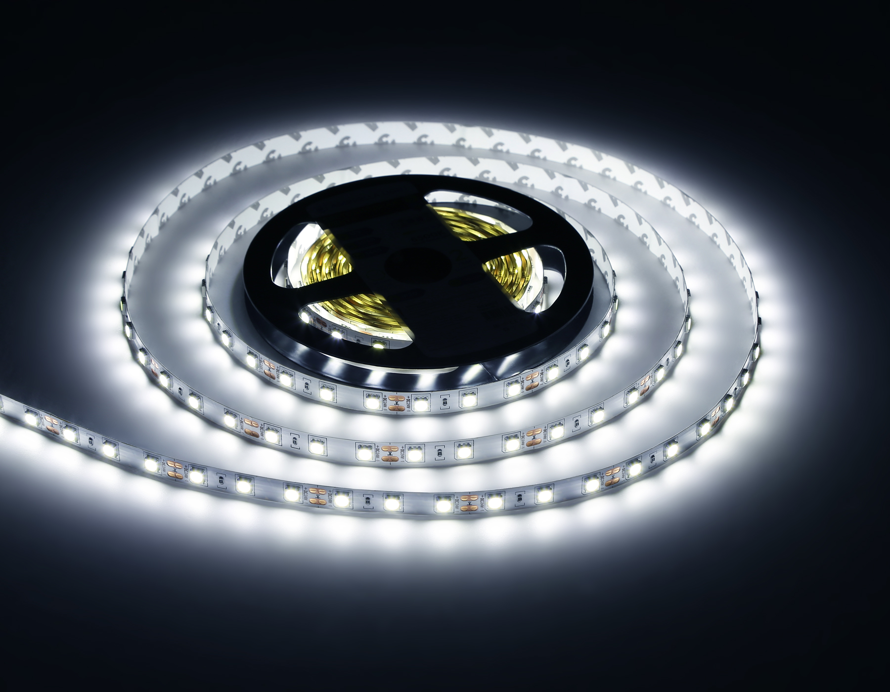 GS4003 5050 60Led/ 14.4W m/ 24V IP20 6500K/ 5000*10*1.87mm (2 конт.)