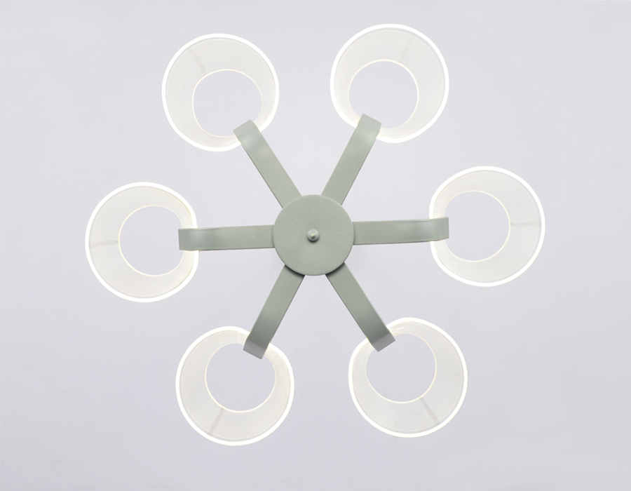 Подвесная светодиодная люстраAmbrella  с пультом AK4011/6 GR/S серый/песок 72W