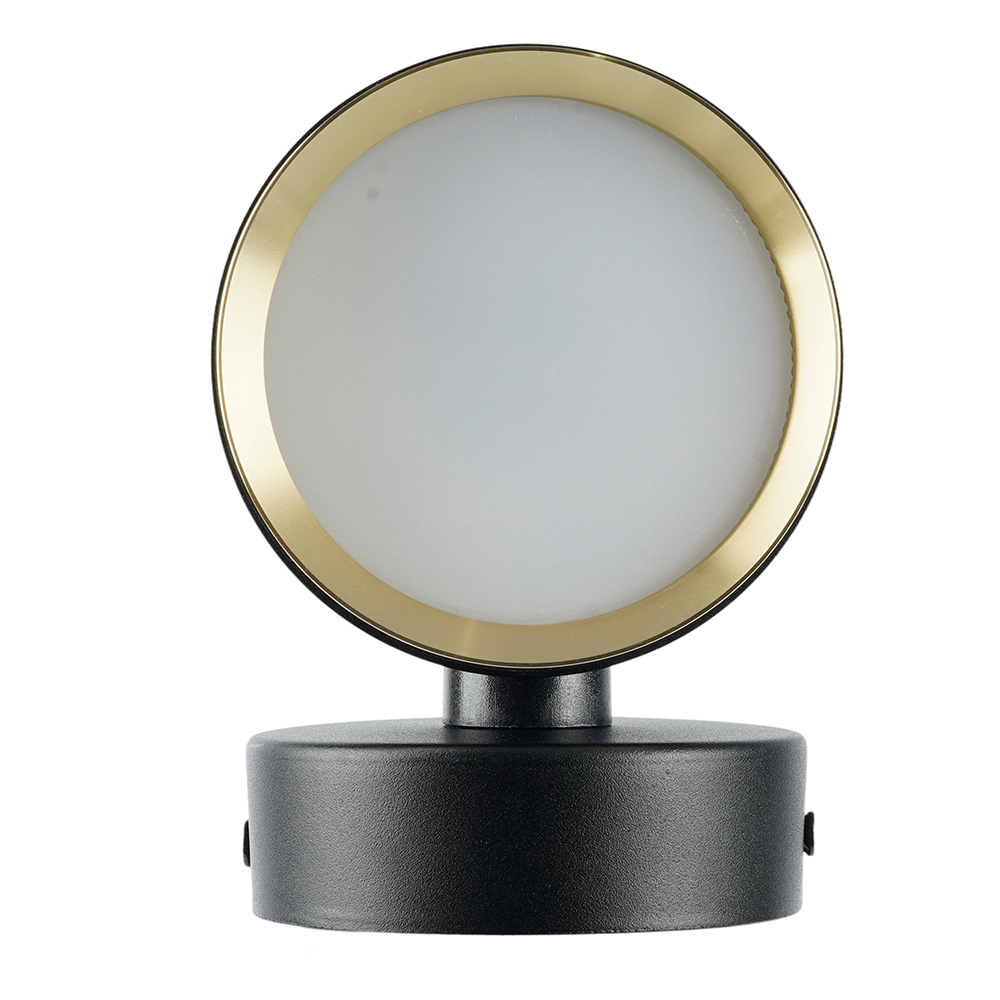 Светильник  настенный Feron HL4598  Barrel DUET 12W, 230V,GX53, черный + золото IP20