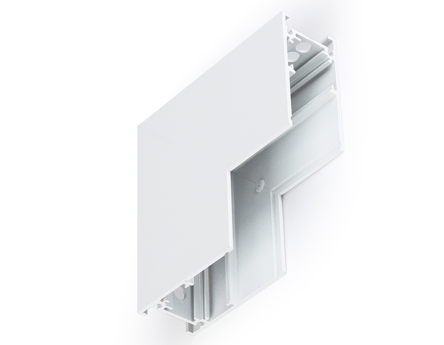 GL3377 WH белый коннектор угловой внутренний для накладного шинопровода 85*85*H26.9