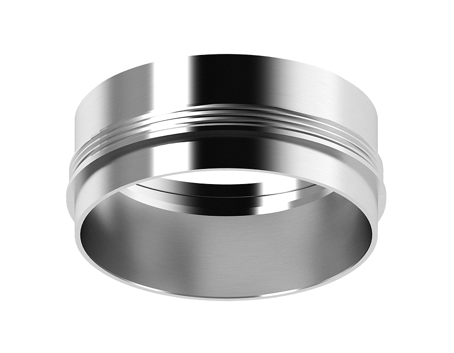 Насадка передняя для корпуса светильника Ambrella N6122 PSL серебро полированное D60*H32mm Out10mm MR16