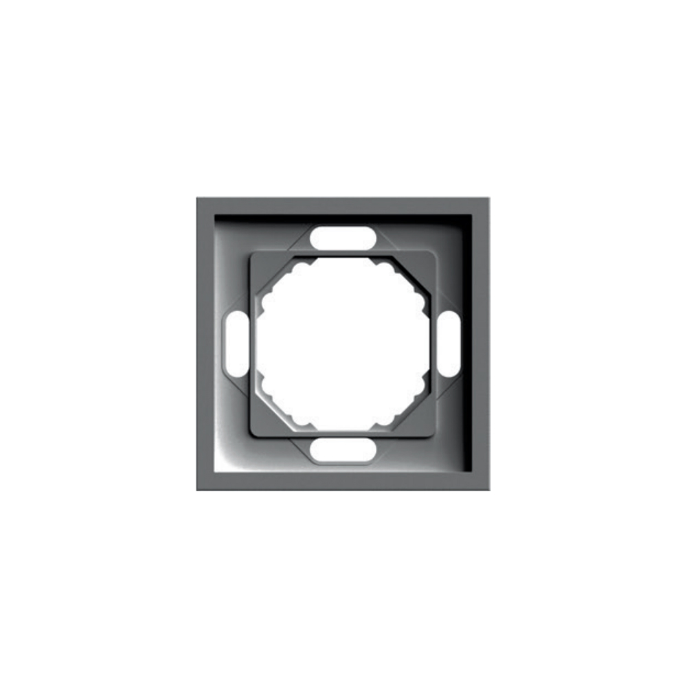 Рамка STEKKER, PFR00-5001-09 1-местная, серия Эмили, антрацит, soft touch