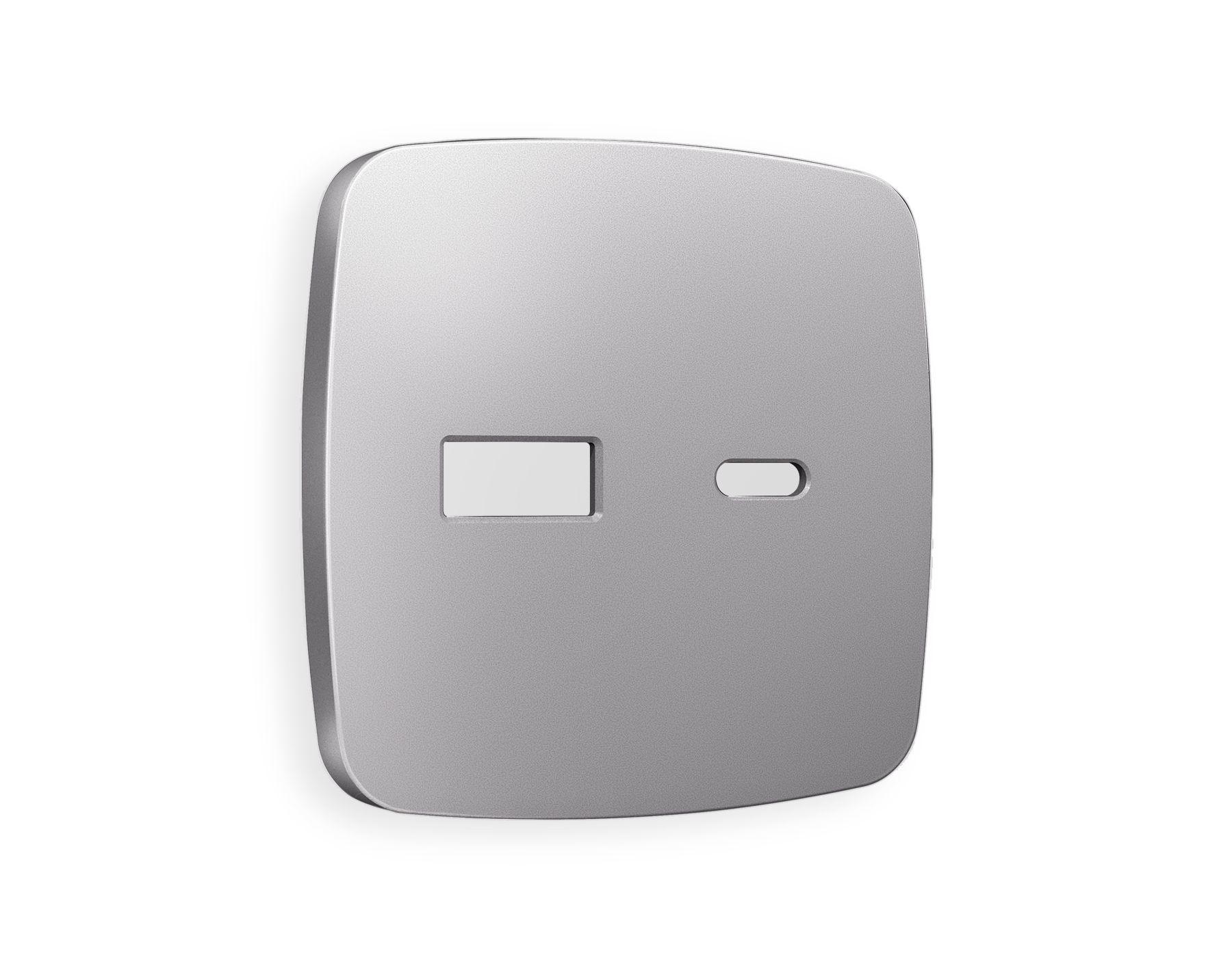 OP5110 Лицевая панель OMEGA (Сталь матовый) для розетки 2USB тип A+C QUANT