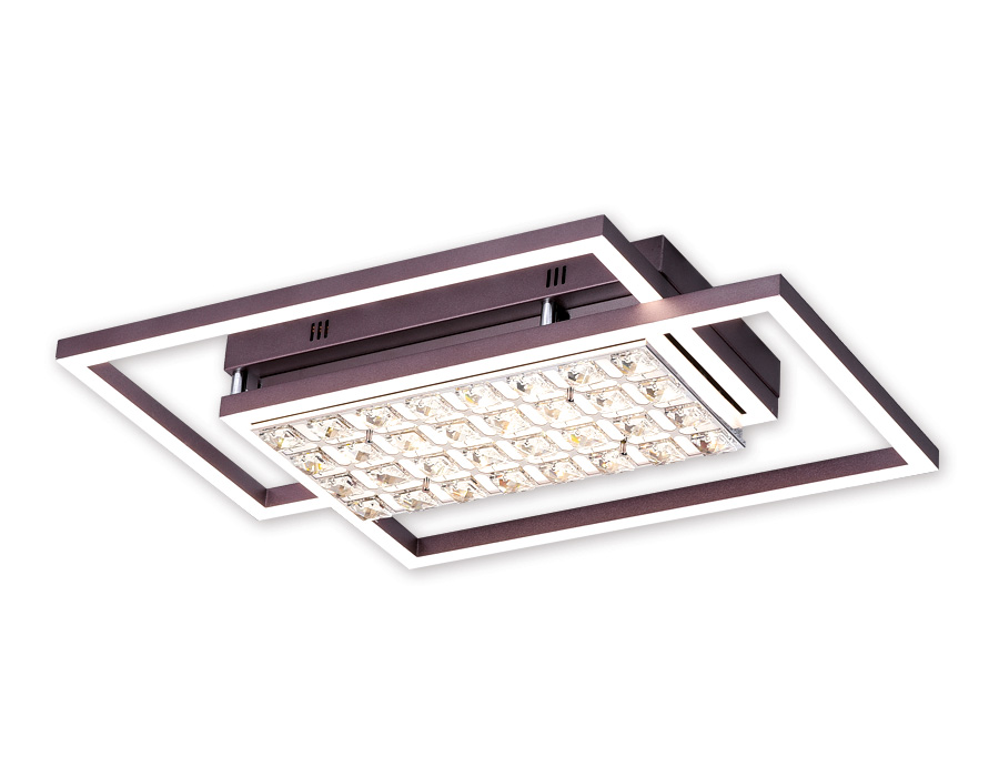 Потолочный светодиодный светильник с пультом Ambrella FA114 CF кофе 90W 630*430*110 (ПДУ РАДИО 2.4)