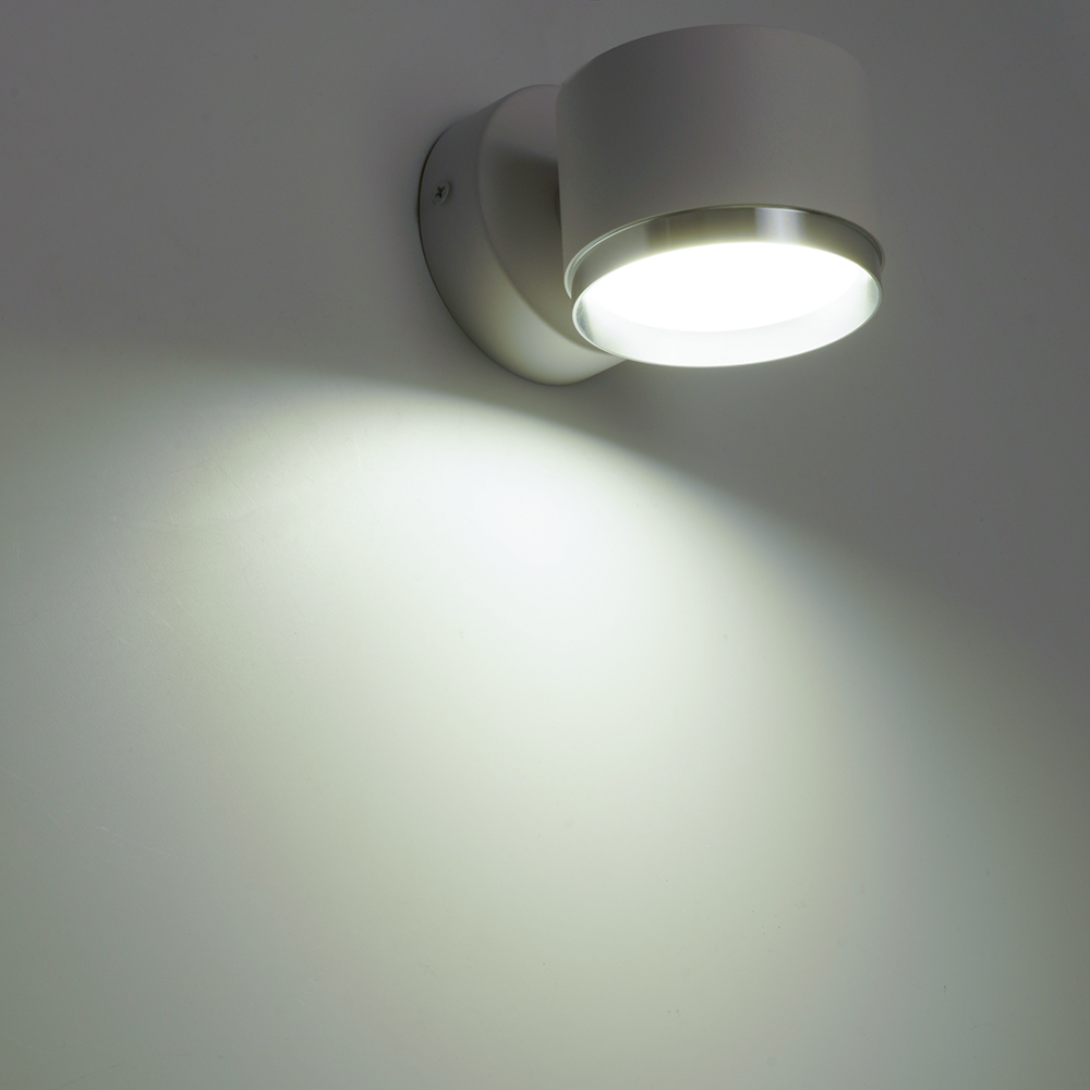 Светильник  настенный Feron HL4598  Barrel DUET 12W, 230V,GX53, белый + хром IP20