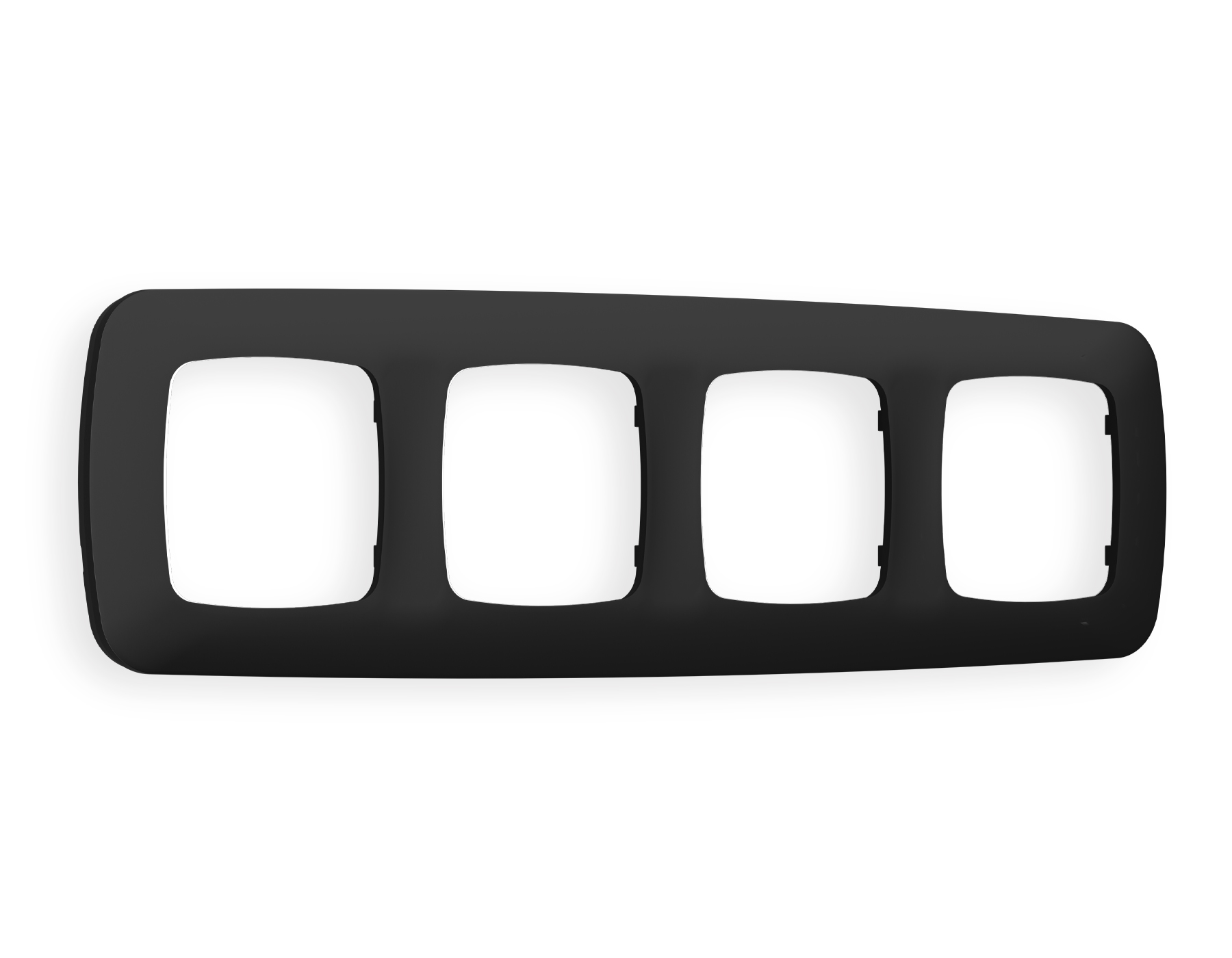 OF140704 Рамка OMEGA Ecta (Черный матовый) 4-ая