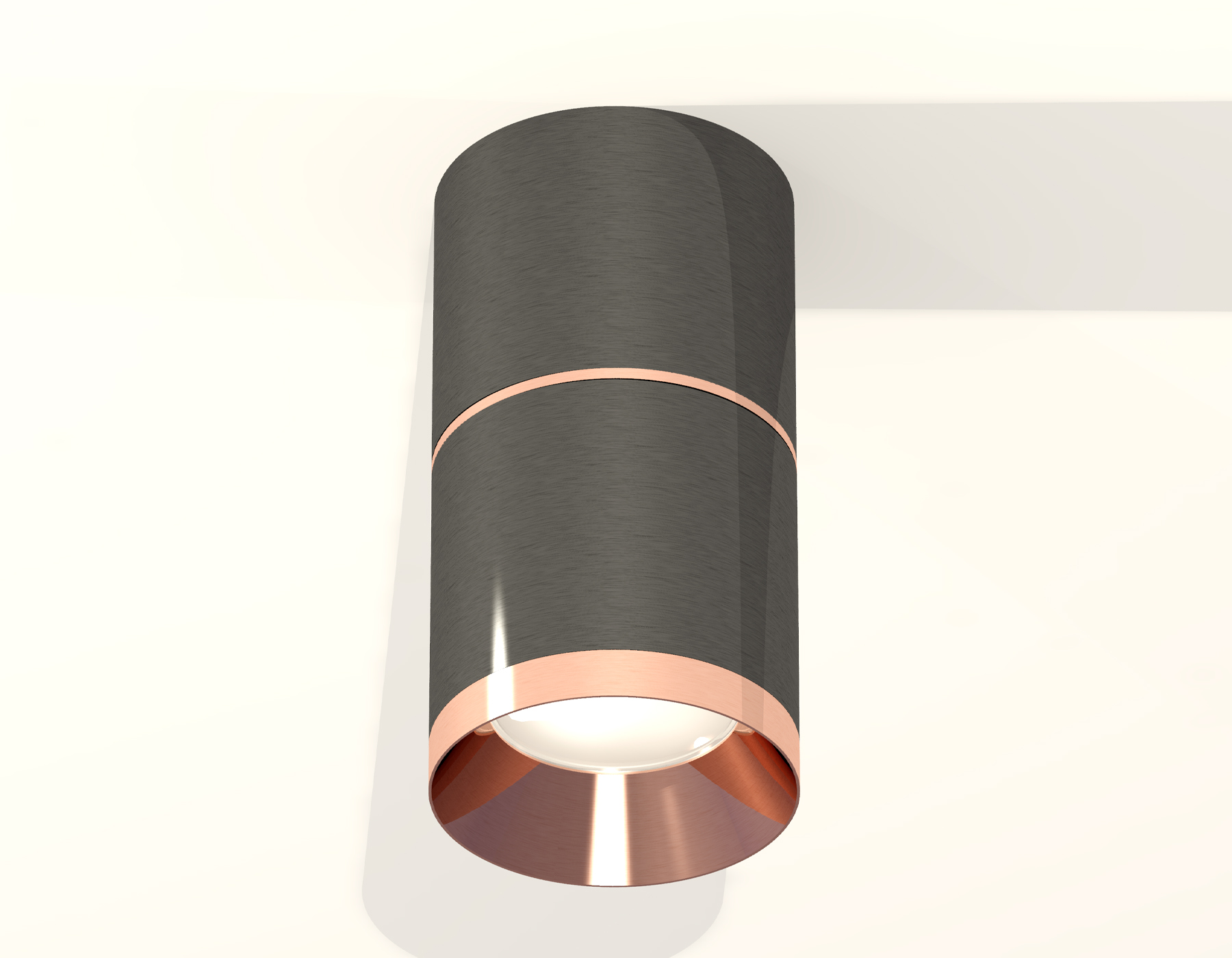 Накладной светильник XS7403101 DCH/PPG черный хром/золото розовое полированное MR16 GU5.3 (C7403, A2073, C7403, N7035)