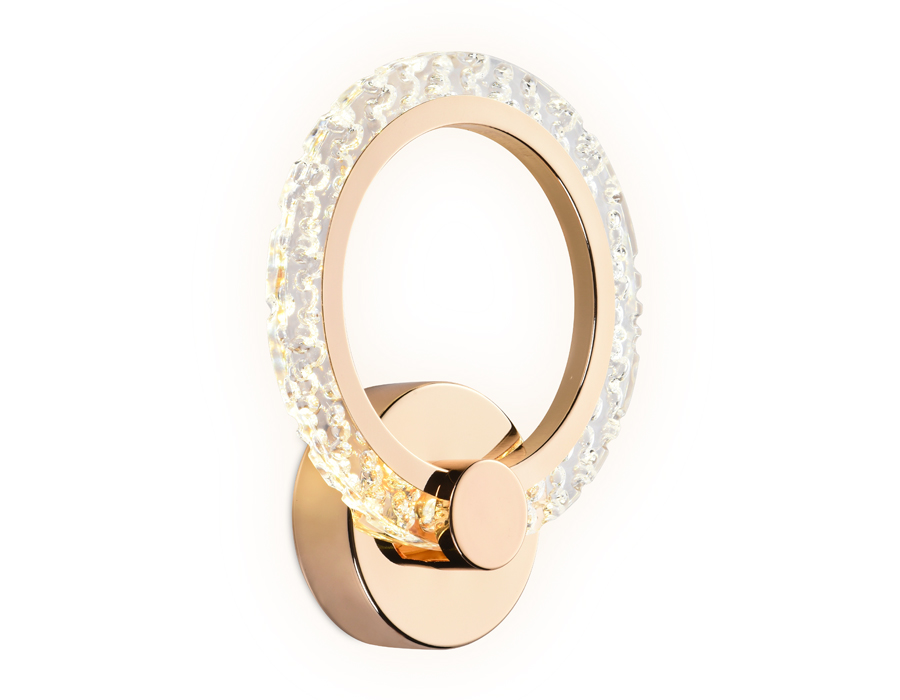 Настенный светодиодный светильник AmbrellaFA419 GD золото 6400K/3000K/4200K 12W 230*190*60