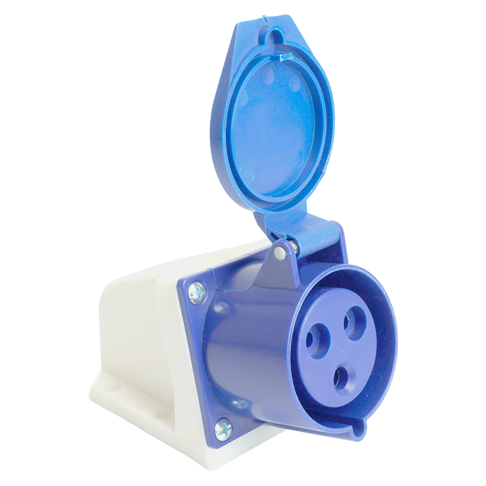 Розетка стационарная ST-123 32А 220В 2P+PE IP44, RST32-123-44, RST32-123-44, Stekker