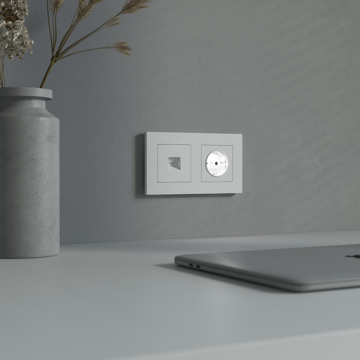 W1171461/ Розетка с подсветкой W (белый матовый) W1171461