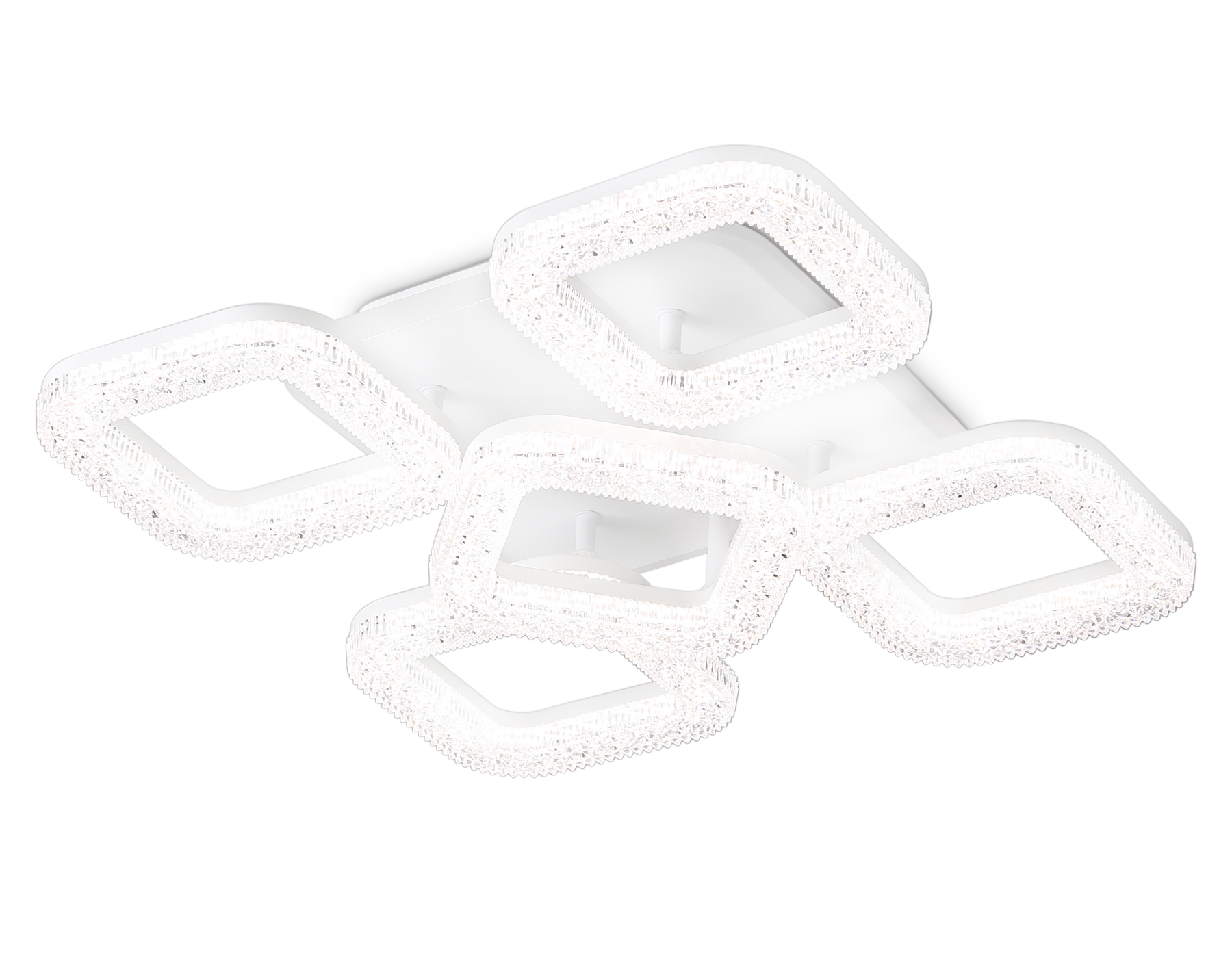 Потолочный LED светильник FA3914/4+1 WH белый 80W 3000K/4200K/6400K 380*380*110 (ПДУ РАДИО 2.4G)