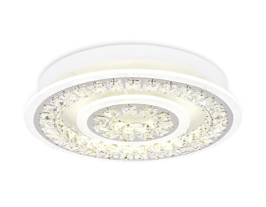 Потолочный светодиодный светильник Ambrella FA154 WH белый 114W  (ПДУ РАДИО 2.4)