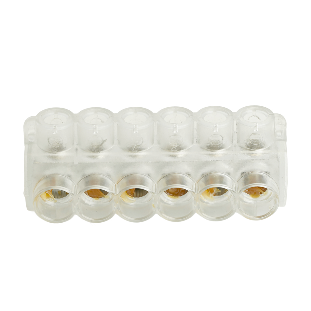 Клемма 6-ти контактная STEKKER для подключения сетей уличного освещения KE10.3 (Al10-35/Cu1,5-25), LD610-6