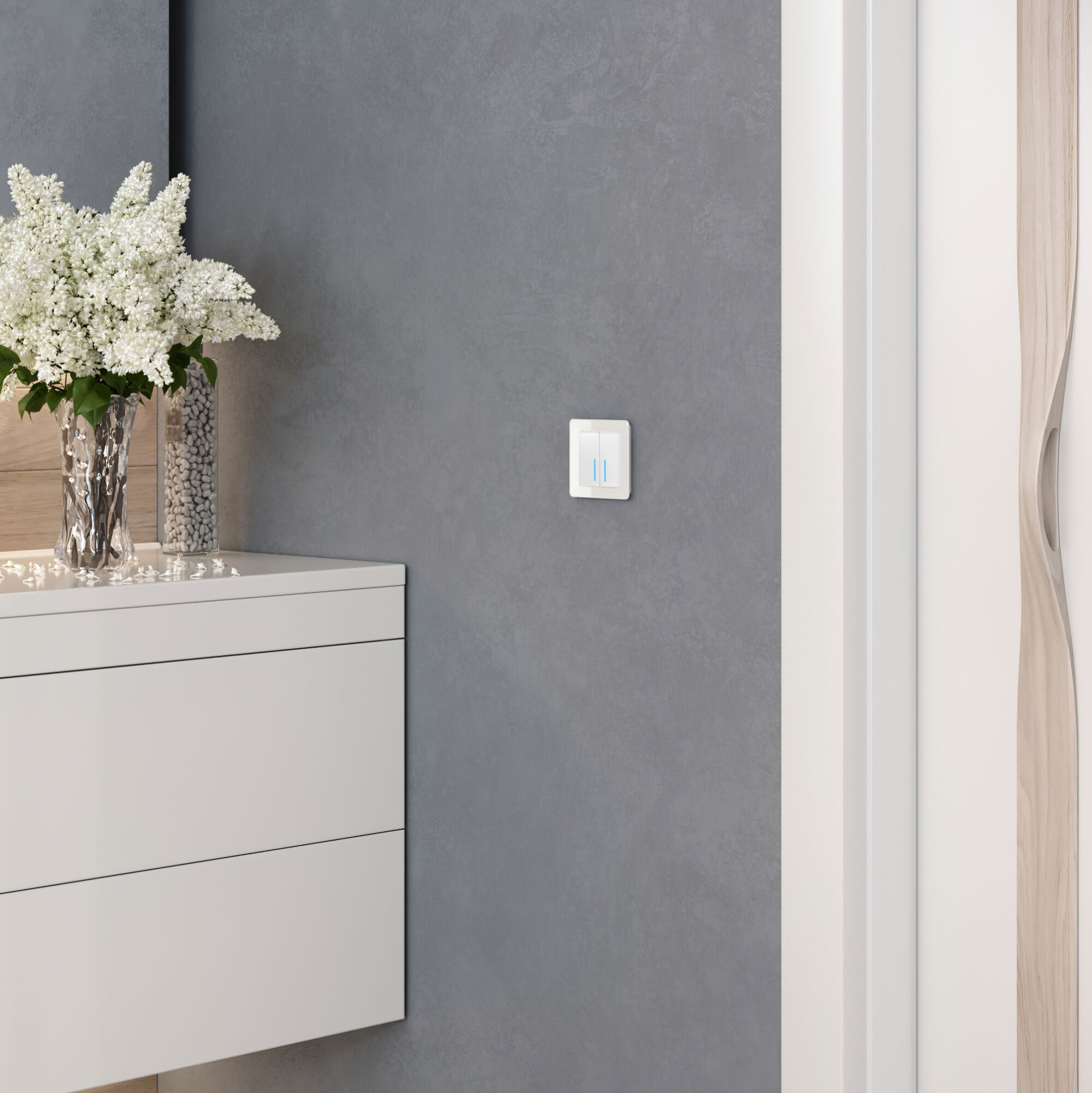 Рамка на 1 пост Acrylic Werkel (белый) W0012701