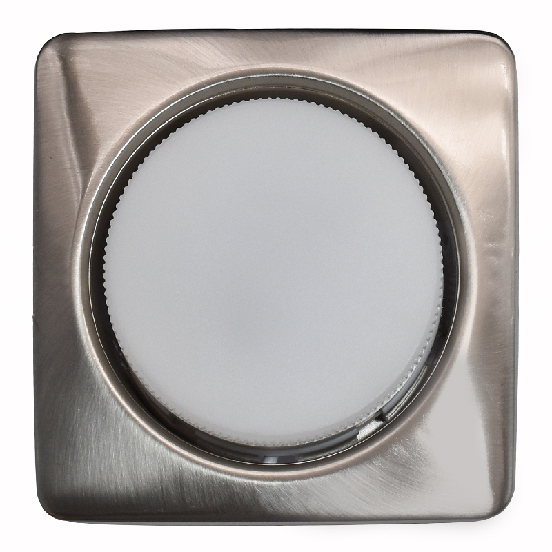 Светильник General GCL-GX53-H38-SN САТИН-НИКЕЛЬ КВАДРАТ ОБЪЕМНЫЙ