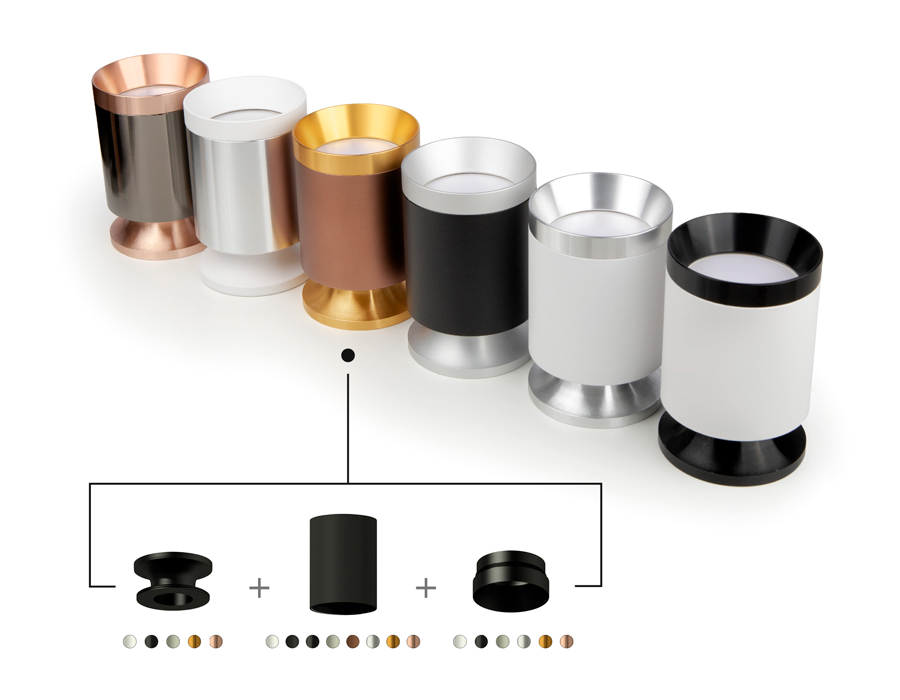 Насадка передняя для корпуса светильника Ambrella N6131 PBK черный полированный D60*H25mm Out10mm MR16