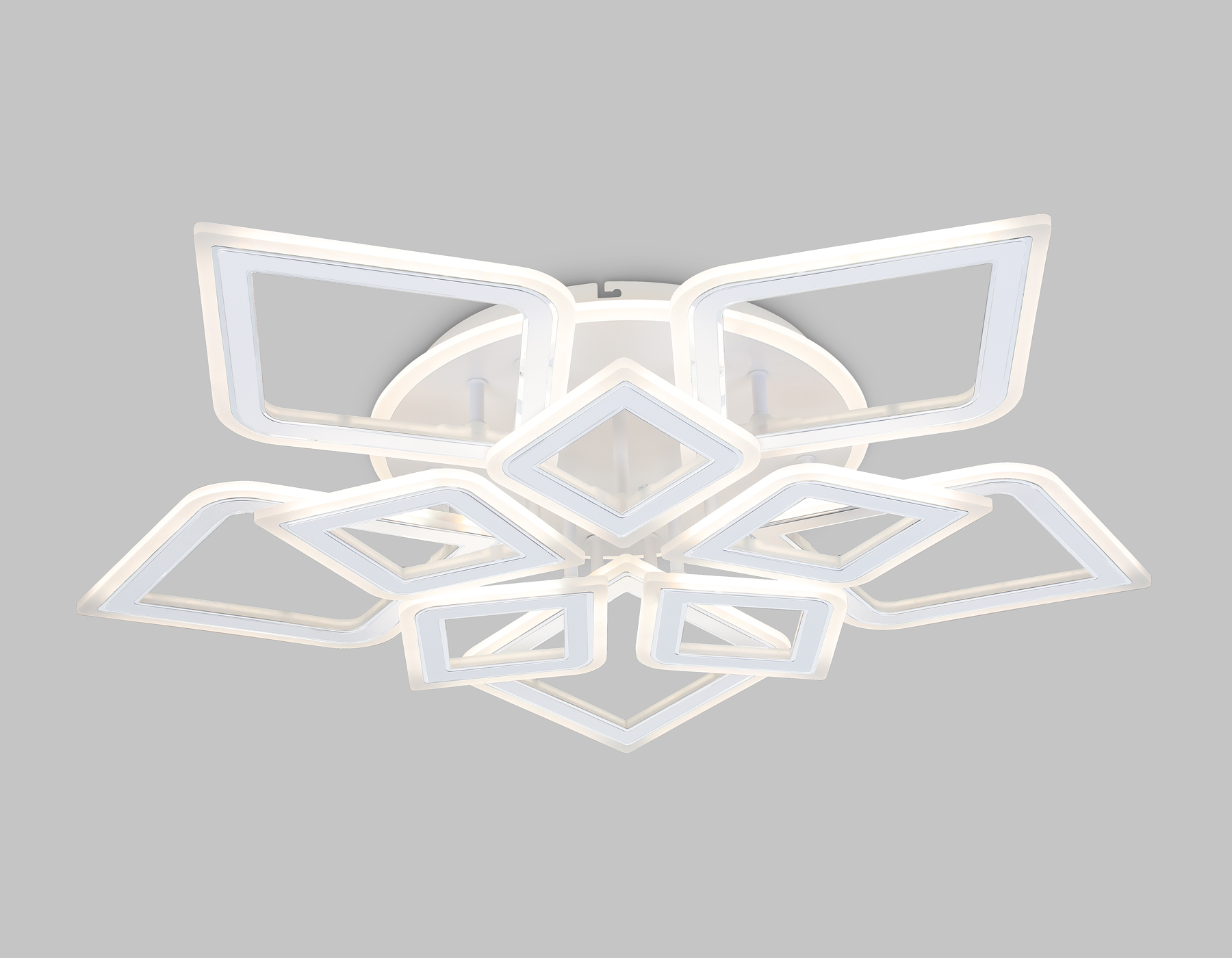 FA8914/5+5 WH/CH белый/хром 193W 3000K-6400K 770*740*120 (ПДУ РАДИО 2.4G)