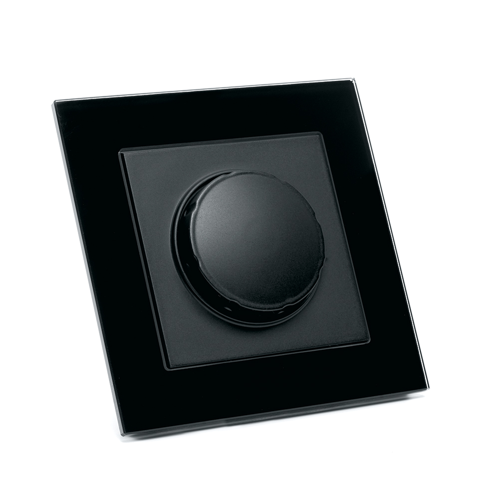 Выключатель диммирующий, STEKKER, GLS10-7006-05, 250В, 500W, серия Катрин, черный