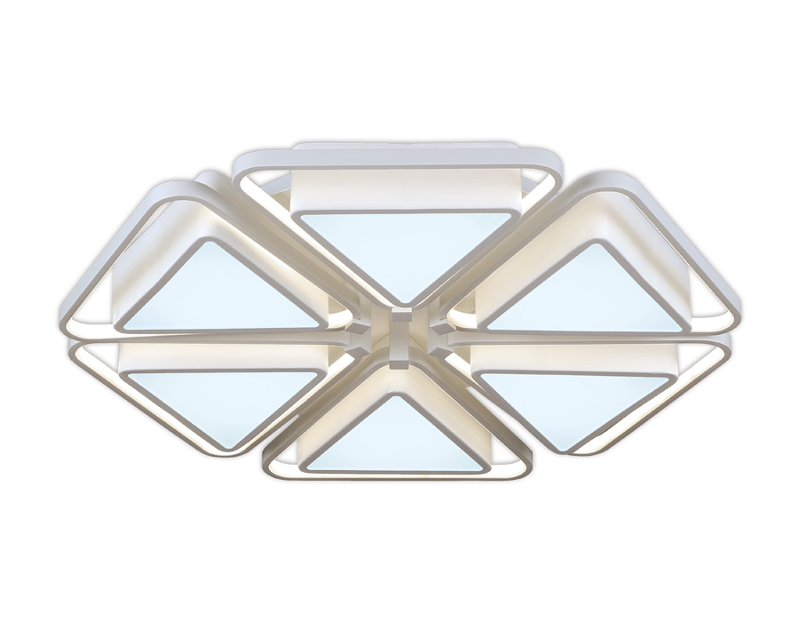 Светильник Ambrella FG2502/6 WH 204W 750*750*120 (ПДУ РАДИО 2.4)