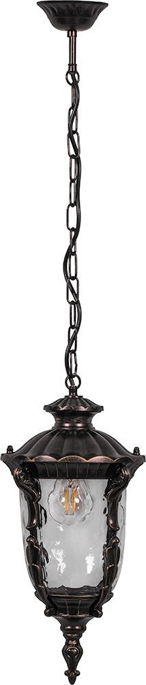 Светильник садово-парковый Feron PL5005 круглый на цепочке 60W 230V E27, темно-коричневое золото