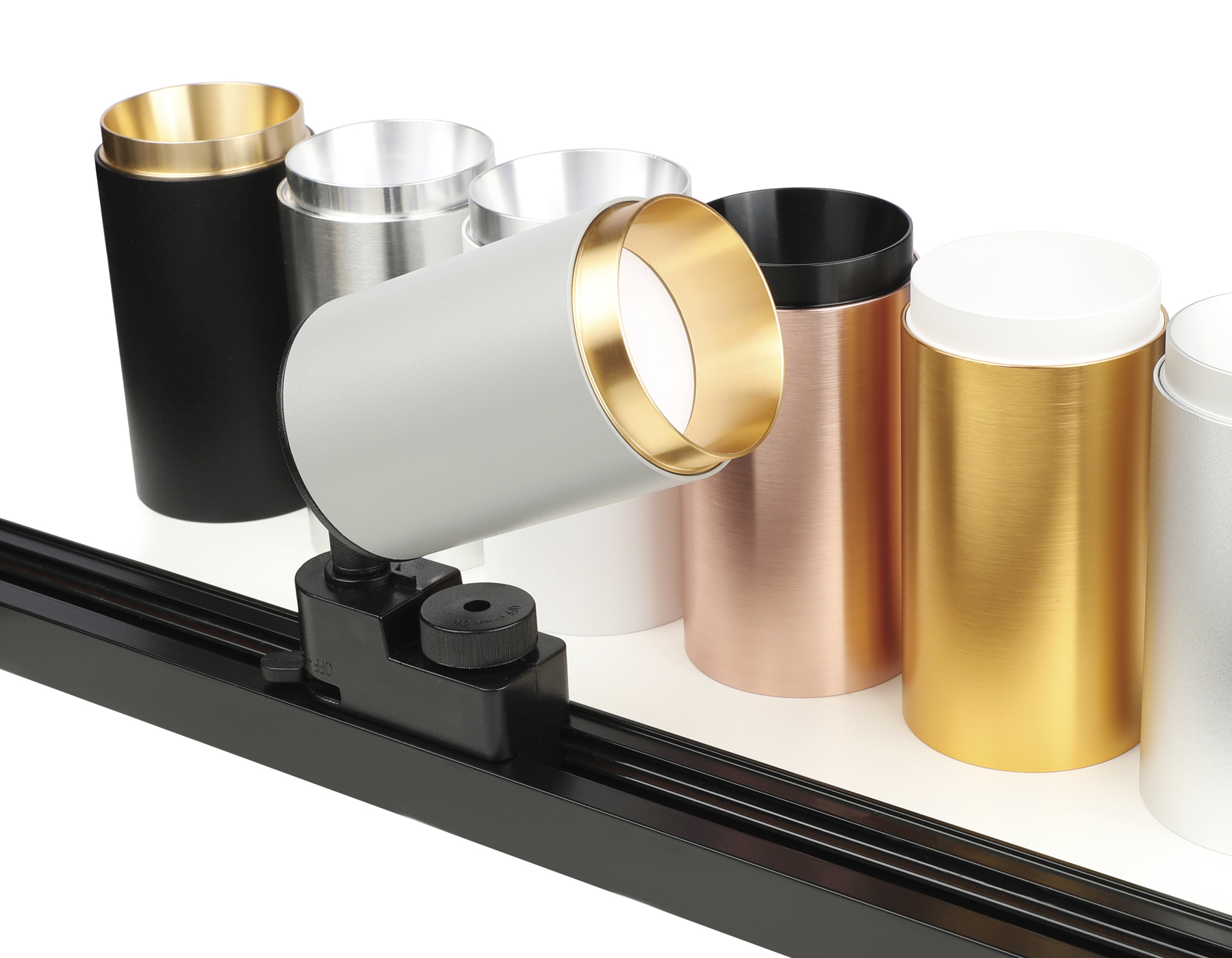 Комплект трекового светильника Ambrella XT6322044 SWH/PYG белый песок/золото желтое полированное MR16 GU5.3 (A2520, C6322, N6124)