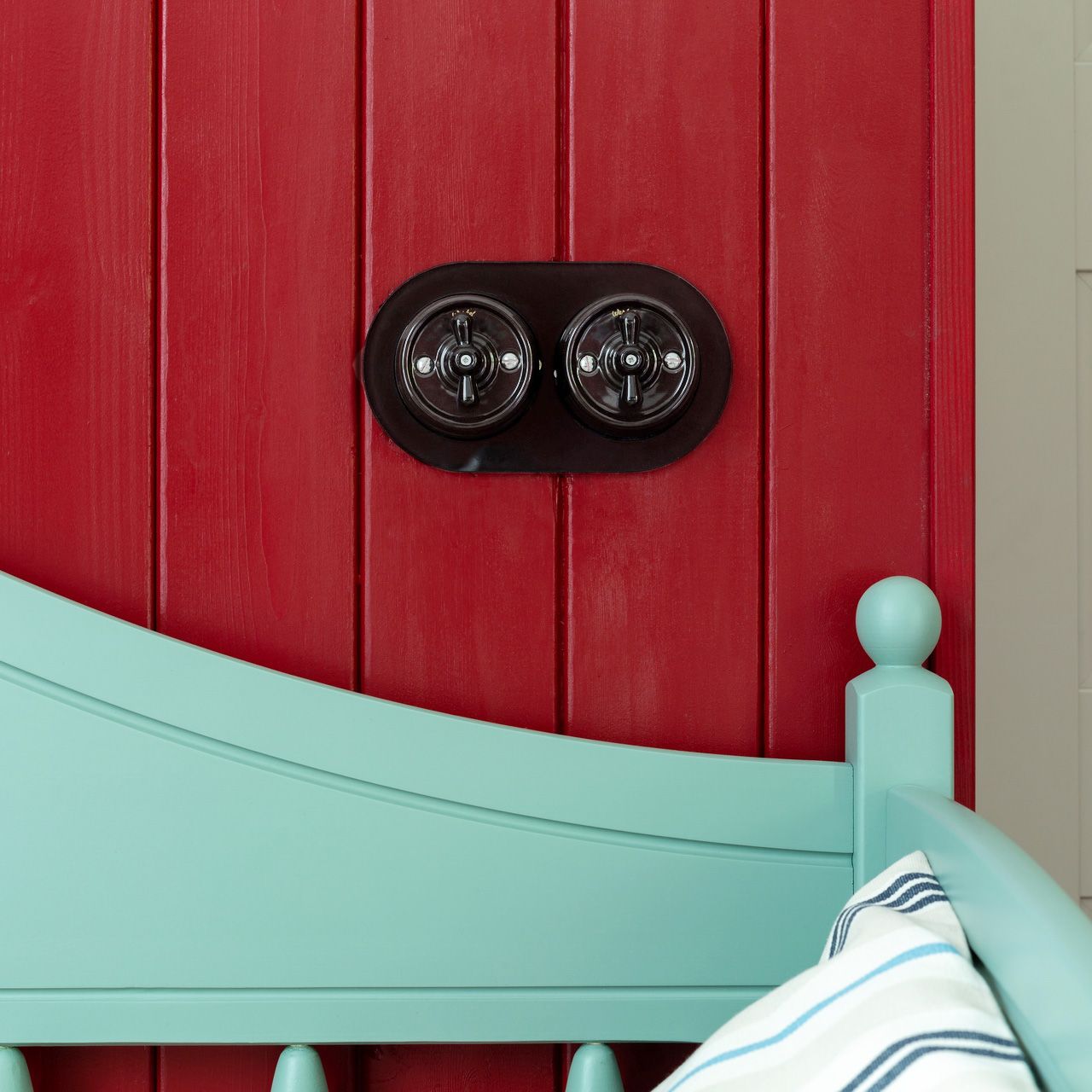 Переключатель одноклавишный Werkel Retro (черный) WL18-01-03 / W5612008 / a036811